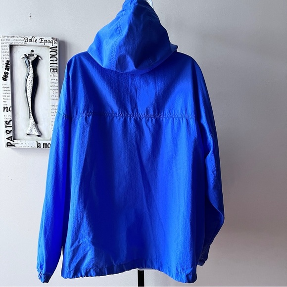 Vintage 90s Columbia Women’s Pullover Windbreaker Blue Athletic Jacket Size L - Picture 7 of 14